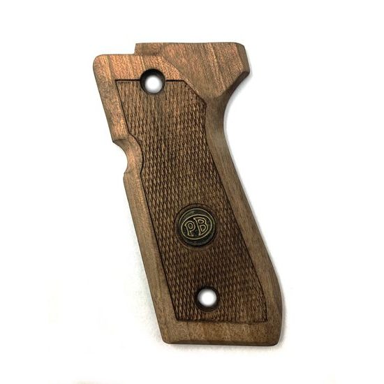 KSD Beretta 92 gungrips, walnut with bronze logo 2