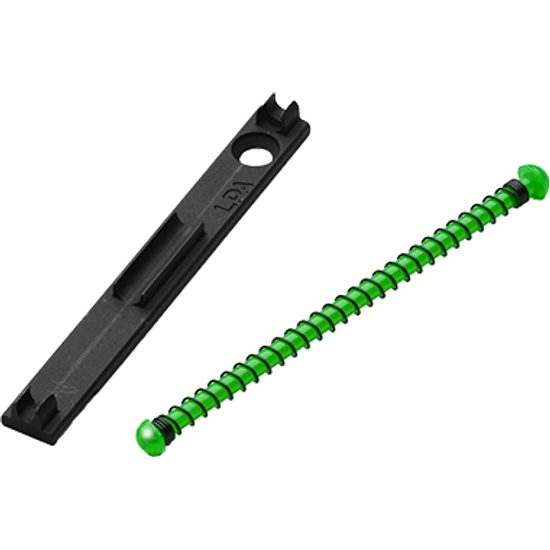 Dlouhá světlovodná muška LPA pro brokovnice s šířkou lišty 6 - 10mm zelená