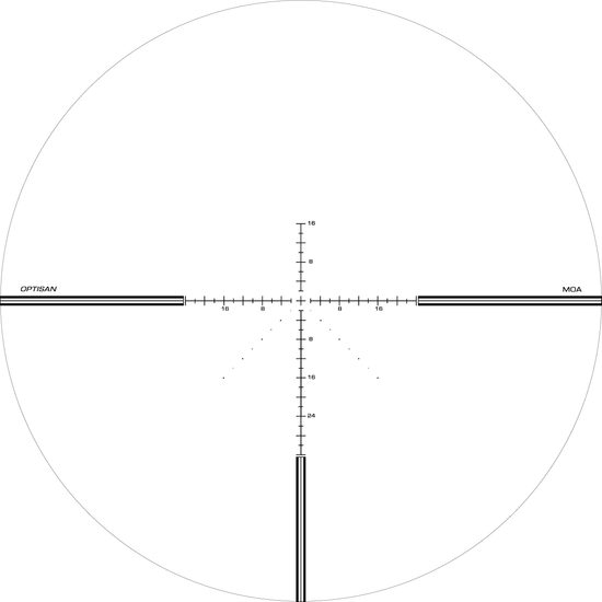 Puškohled Optisan CP 4-16x40 F1 FFP MOA16