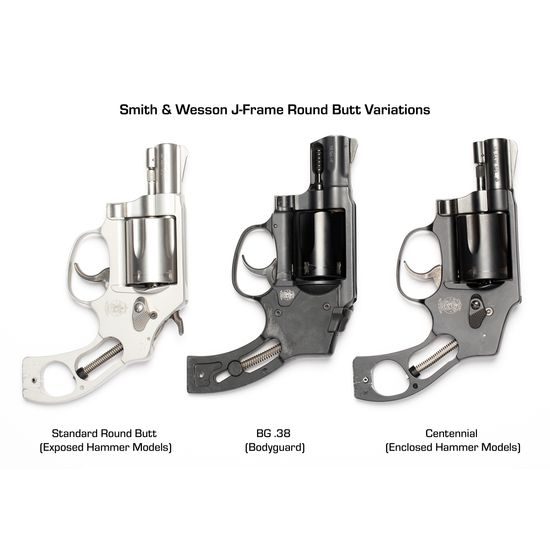 KSD Smith & Wesson J gungrips round butt walnut narrow grip