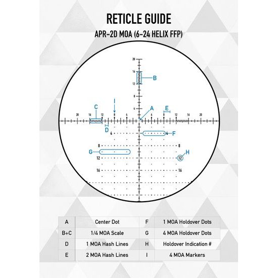 rifle scope Element Optics Helix 6-24x50 FFP APR-2D MOA