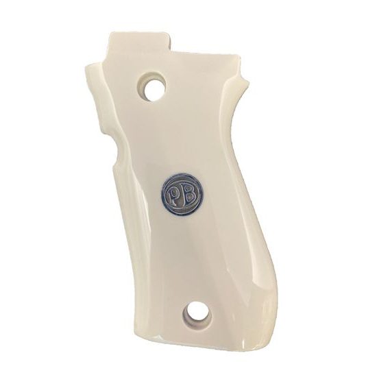 KSD Beretta Cheetah 81 and 84 gungrips ivory with silver logo