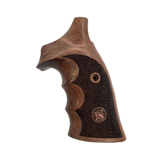 KSD Smith & Wesson K/L gungrips round butt frame walnut with logo 6