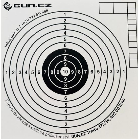 Terče vzduchovkové 100ks