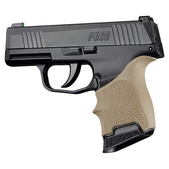 Střenky Hogue HandAll Sig Sauer P365 a Ruger LCP MAX FDE