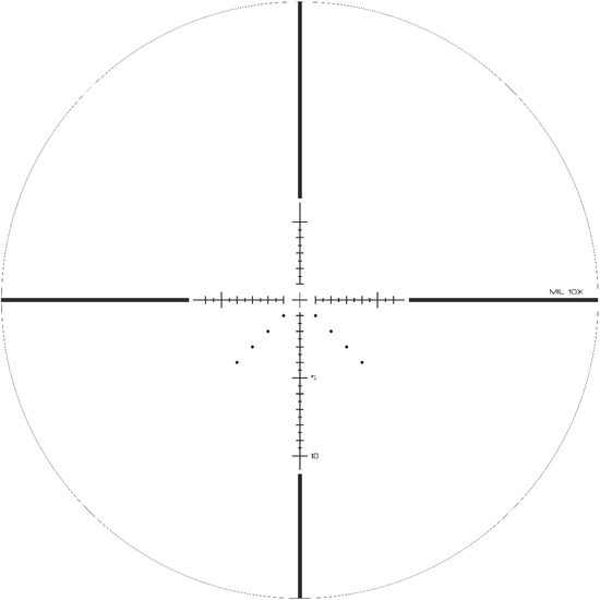 Puškohled Optisan CP 10x32P mil-MH10x