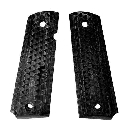 FORM 1911 grips, black laminate, Form triangle grip texturing