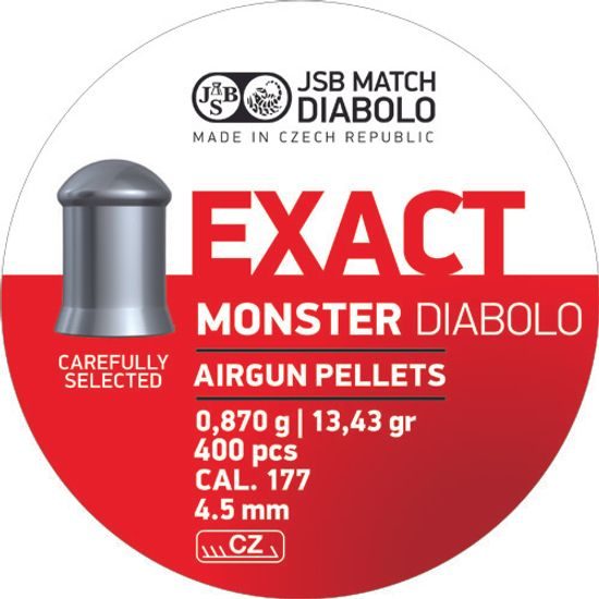 Diabolky JSB Exact Monster 4,52mm 400ks