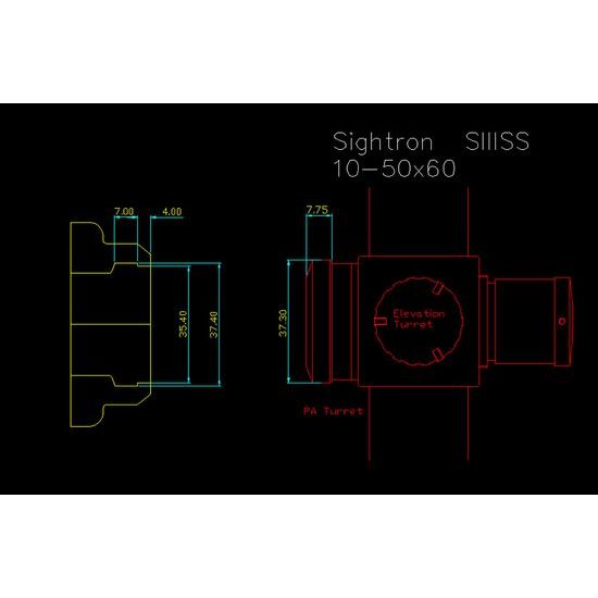 150mm Parallax Wheel for Sightron SIII Riflescopes