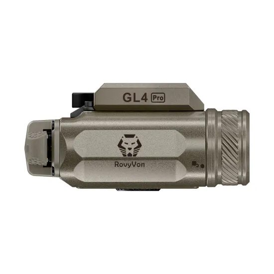 RovyVon GL4 Pro 4v1 světlo a laser na montážní lištu weaver písková