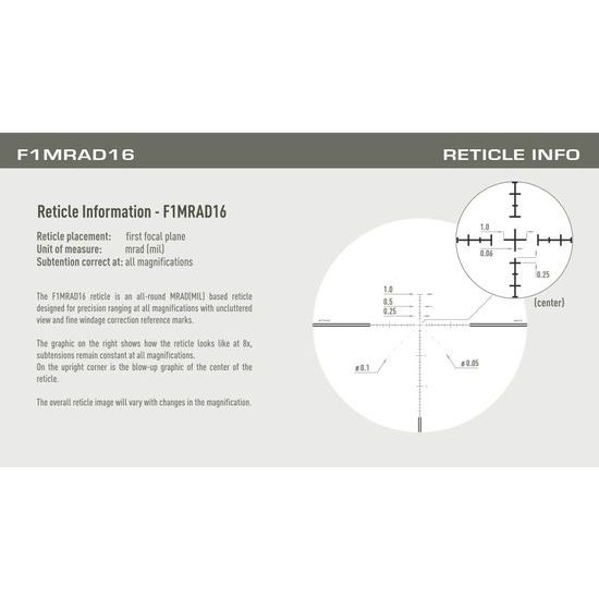 Puškohled Optisan EVX G2 4-16x44F1 FFP MRAD