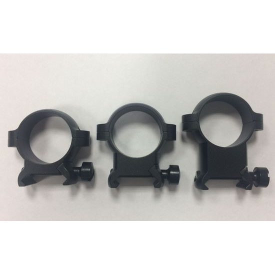 Two-piece extra high Optisan SSD Weaver mount, 1" diameter