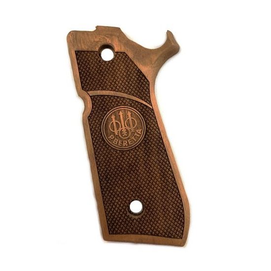 KSD Beretta 92 Combat gungrips, walnut with logo 2