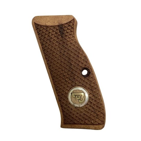 KSD CZ 75/85 gungrips walnut with bronze logo 2