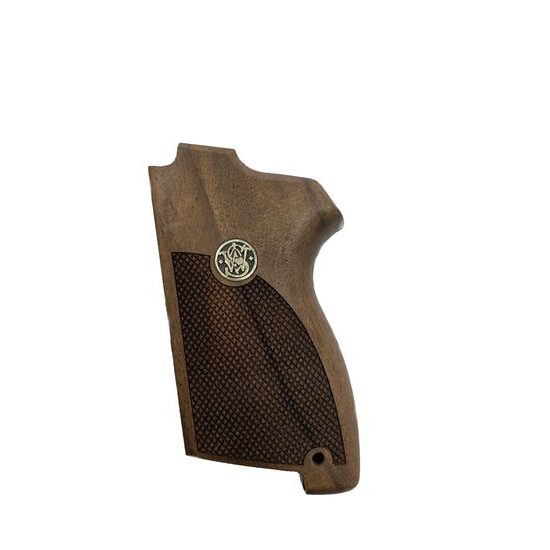 KSD Smith & Wesson CS9 gungrips walnut with silver logo