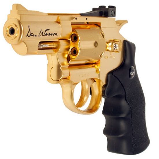 Vzduchový revolver Dan Wesson 2,5" gold cal. 4,5 mm