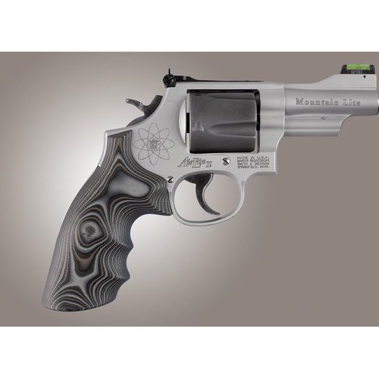 Střenky Hogue Smith & Wesson K/L rám round butt G10 černá/šedá