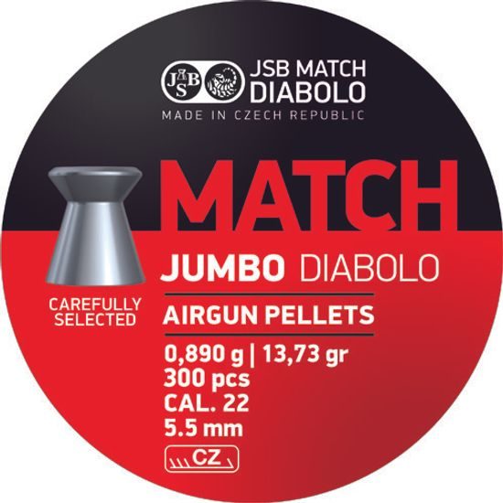 JSB Jumbo Match 5,5mm airgun pellets, 300pcs