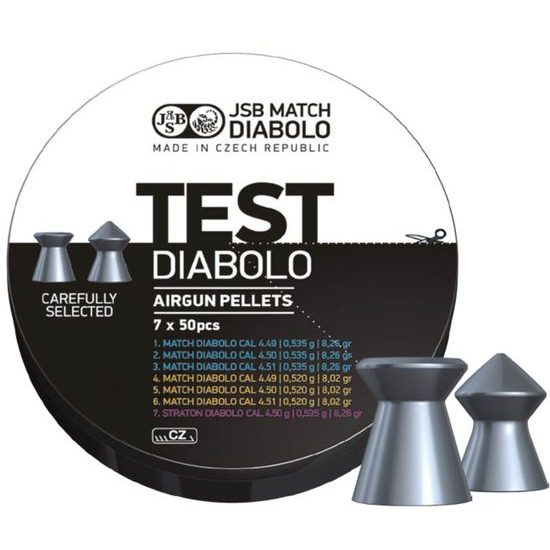 Diabolky JSB Match Test pro pušku 4,5mm