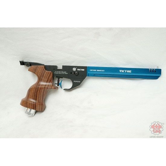 Vzduchová pistole Listone Victor CO2 modrá 4,5mm