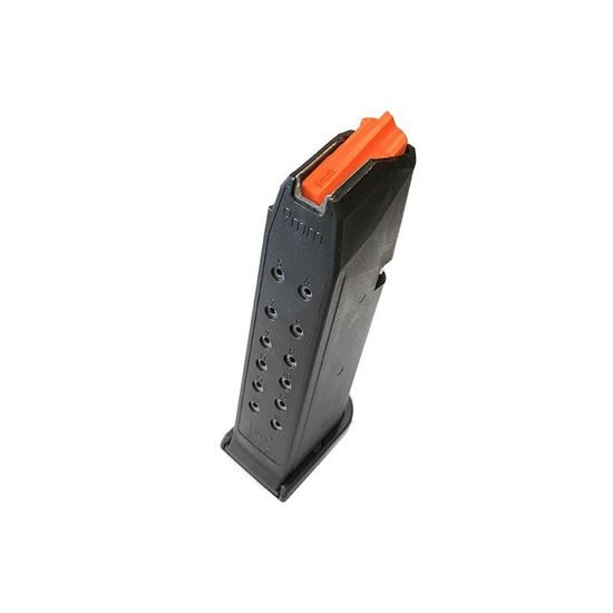 Zásobník Glock 19 Gen. 5 9 mm Luger 15 ran oranžový podavač