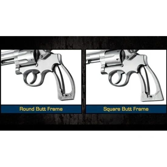 Střenky Hogue Smith & Wesson K/L round butt Pau Ferro bez vybrání pro prsty zdrsněné