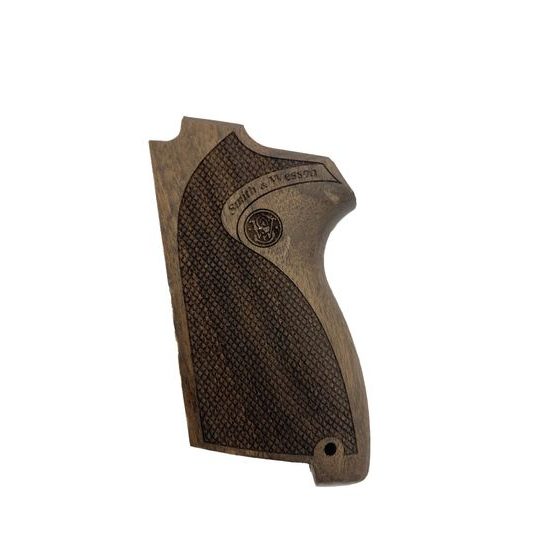 KSD Smith & Wesson CS9 gungrips walnut with logo 2