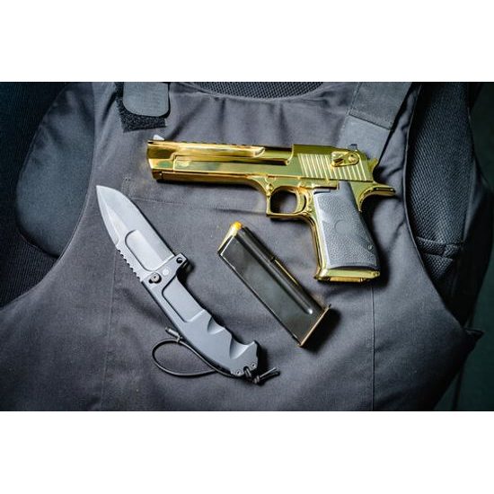 Magnum Research Desert Eagle XIX 6" Gold .50 AE