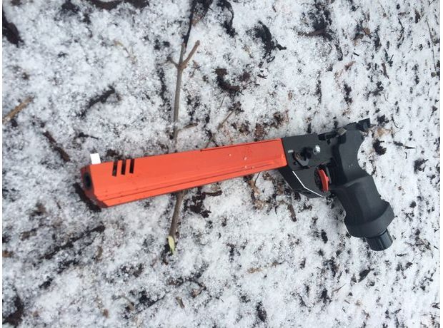 Vzduchová pistole Listone Victor PCP červená 4,5mm