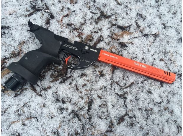 Vzduchová pistole Listone Victor CO2 červená 4,5mm