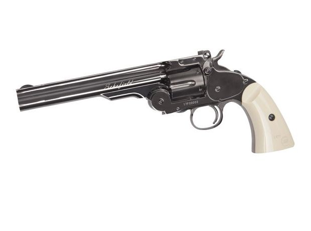 Vzduchový revolver Schofield 6" steel 4,5mm