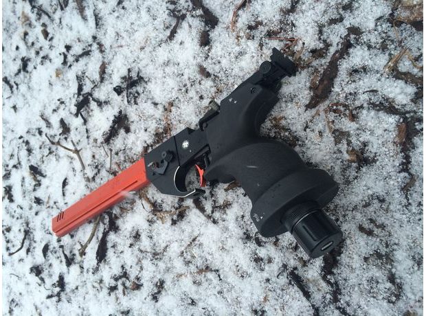 Vzduchová pistole Listone Victor PCP červená 4,5mm