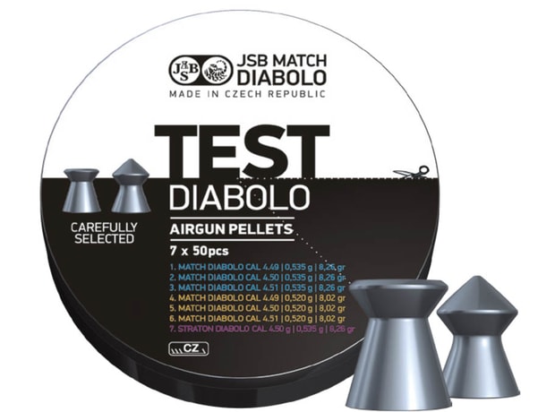 Diabolky JSB Match Test pro pušku 4,5mm