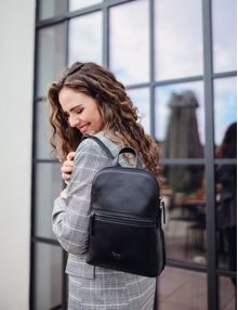 Joanna Leather Black