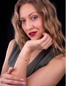 Bransoletka Shiny Heart Black