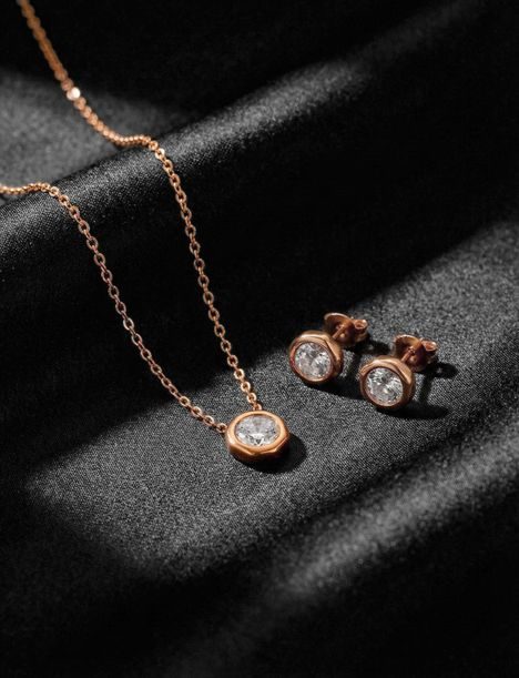 Kolczyki Ellin Rose Gold