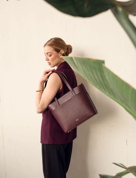 Neela Grace Wine Red