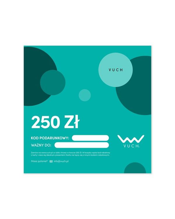 Elektroniczna karta podarunkowa o wartości 250 zł
