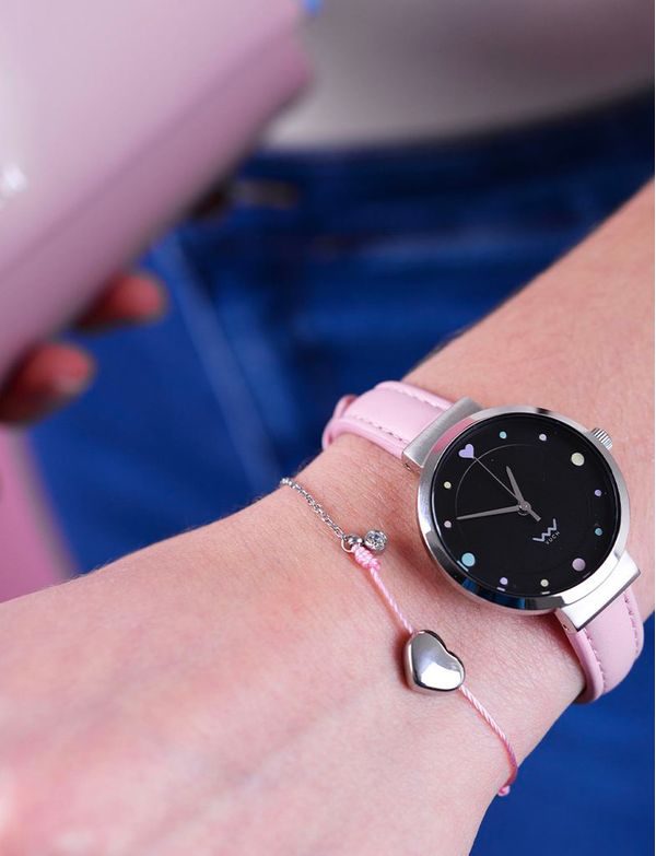 Bransoletka Shiny Heart Pink