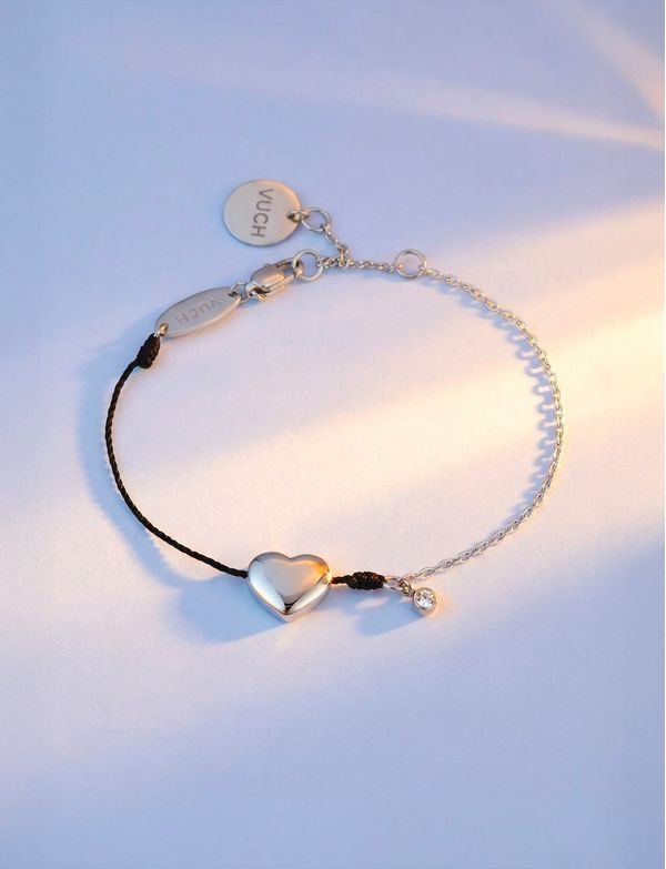 Bransoletka Shiny Heart Black