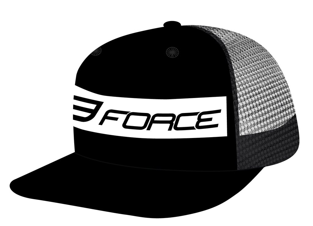 Kšiltovka Force TRUCKER STRAP, černo-bílá | FORCE | Kšiltovky | Čepice,  šátky a čelenky, Oblečení | MIKEBIKE