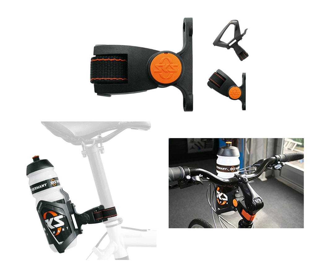 Adaptér košíku na láhev na řidítka a sedlovku SKS | SKS | Adaptéry pro  košíky | MIKEBIKE