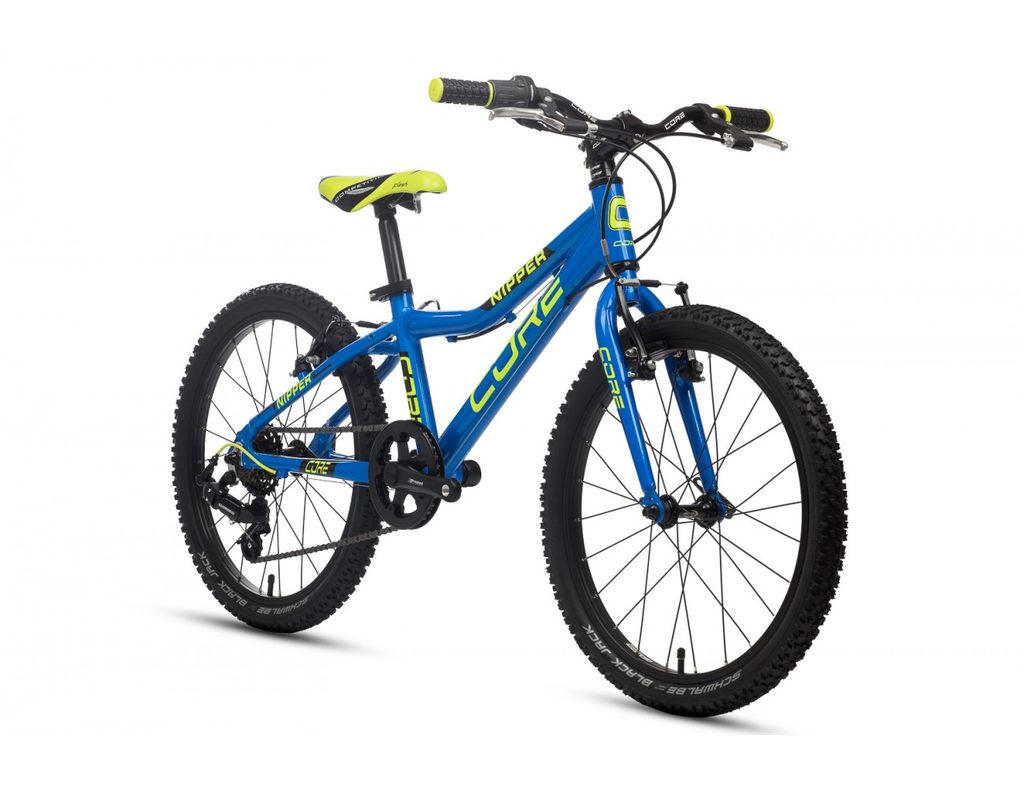 Dětské kolo Core Nipper 20", modrá + reflexní žlutá 2023 | Core | Dětská  20" kola, 6-8 let, 110 - 130 cm | Dětská kola, Jízdní kola | MIKEBIKE