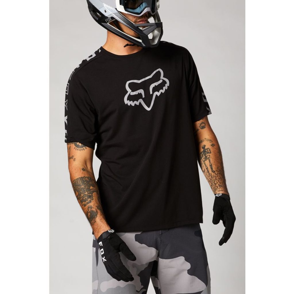Cyklistický dres Fox Ranger Drirelease SS Jersey černý | Fox Racing | Dresy  pánské krátký rukáv | MIKEBIKE