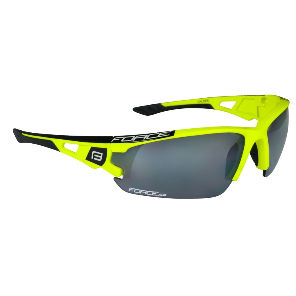 Brýle Force CALIBRE fluo žluté, černá laser skla | FORCE |  Sportovní/Fotochromatické | MIKEBIKE