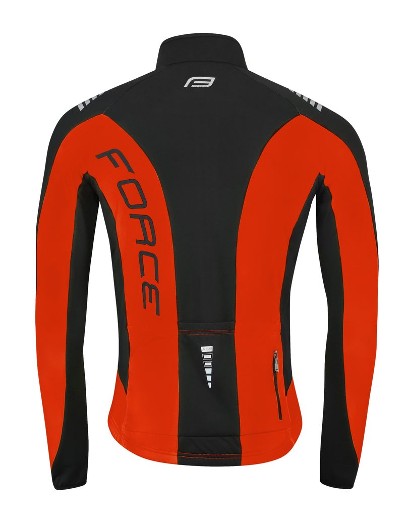 Cyklo bunda/dres Force dlouhý rukáv X68, černo-červená | FORCE | Jarní a  podzimní bundy pánské | Bundy, Oblečení | MIKEBIKE