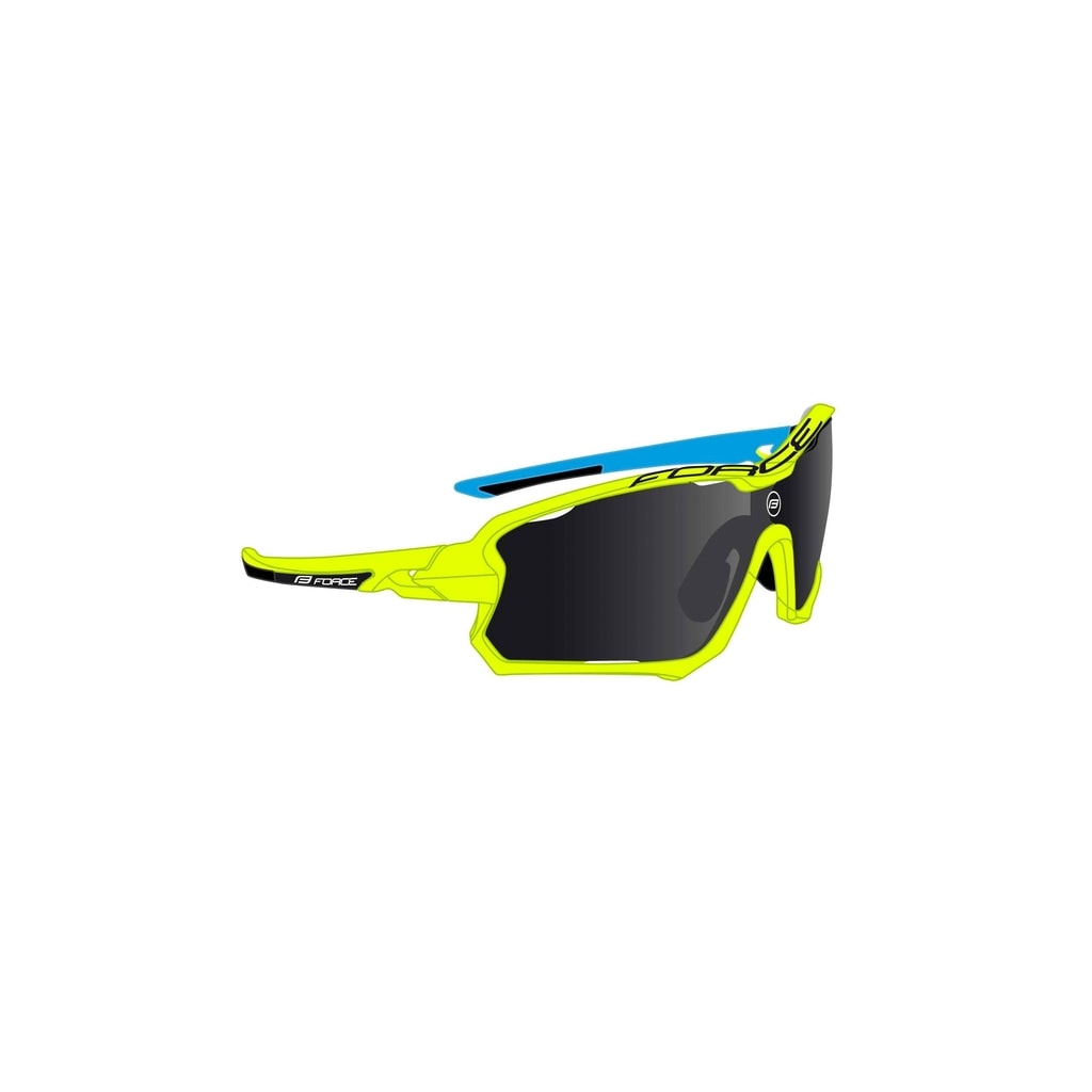 Brýle Force EDIE, fluo - černé, černé skla | FORCE |  Sportovní/Fotochromatické | Brýle, Přilby a brýle | MIKEBIKE