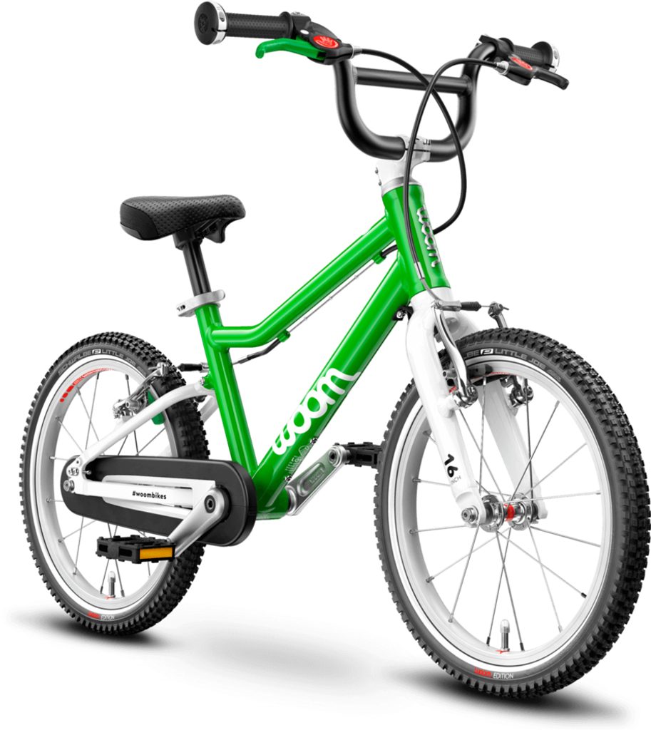 Dětské kolo Woom 3 16" - Green (Zelená) 2022 | Woom | Dětská 16" kola, 4-6  let, 100 - 125 cm | Dětská kola, Jízdní kola | MIKEBIKE