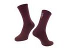 Dlouhé ponožky FORCE LOVE YOUR RIDE, vínová