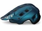 Helma MET TERRANOVA teal modrá černá metalická matná